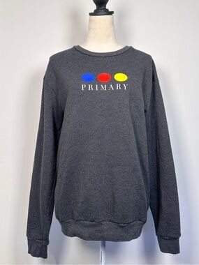 Los Angeles Apparel “PRIMARY” Graphic Sweatshirt – Made in USA – Unisex M